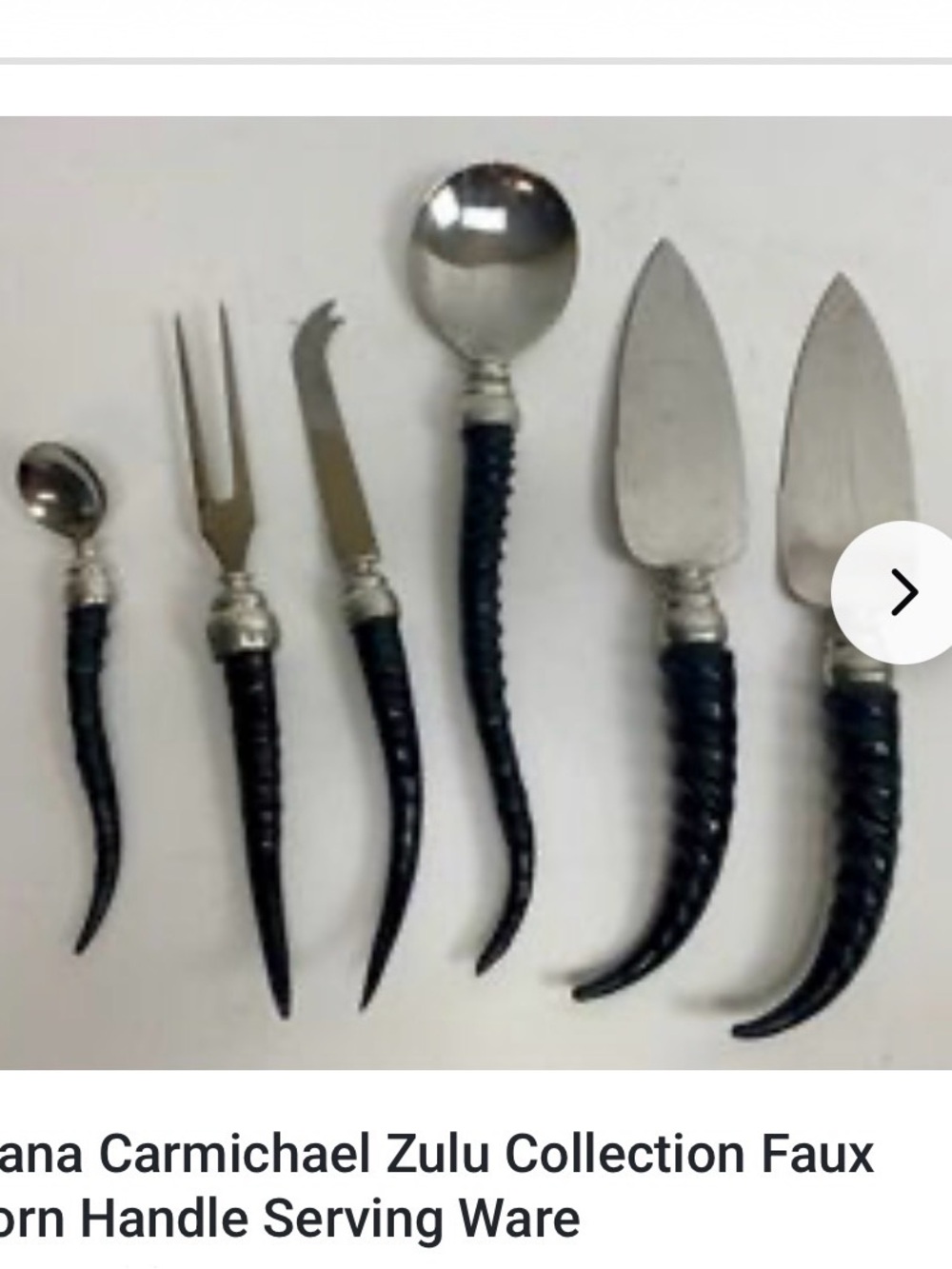 Diana Carmichael Six Piece Serving Set- Impondo Zulu Collection